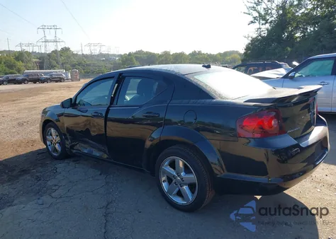 2013 Dodge Avenger Se из США, поврежденный, VIN 1C3CDZAB3DN582551